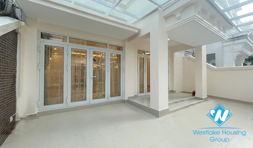 A beautiful villa with elevator for rent in T Block, Ciputra, Tay Ho, Ha Noi